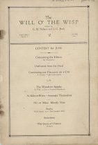 Cover: Will O' the Wisp, June, 1926