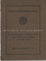 C & NW Safety Rules, 1912, cover