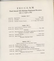 Third Reunion of the Thirty-fourth Michigan Volunteer Infantry