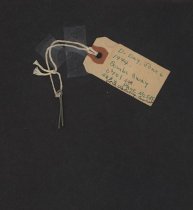 Bomb tag and cotter pin from D-Day, 1944