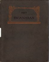 Escanaban 1927, front cover