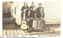 The Hallelujah Brigade with their instruments