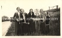 The Hallelujah Brigade on the roadside in Iowa