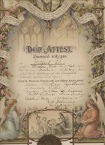 Baptismal Certificate for Mildred Kjellander (detail)