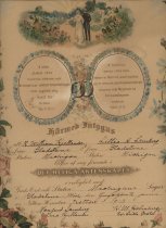 Marriage Certificate for William Kjellander and Lillie Lamberg