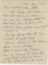 Lillie Kjellander letter, p. 1