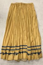 Yellow and Blue Dress, skirt only