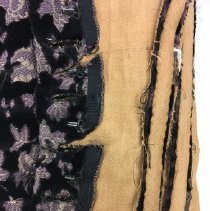 Bodice Interior Detail with eye hooks and stays