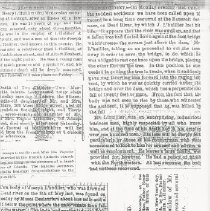 Newspaper article on the drowning death of Joseph L'Huillier