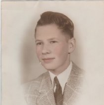 Raymond Laverne Vonck, confirmation photo, approximately 13 years old