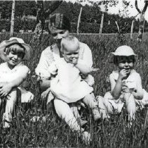 Helen Swanson with daughters (l-r) Shirley, Elinor and Phyllis, ca. 1930s