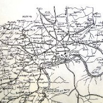 Civil War War Dept Map of Atlanta Campaign 4