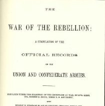 War of the Rebellion:  Series I -- Volume VII