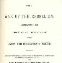 War of the Rebellion:  Series I--Volume XI--In Three Parts. Part III
