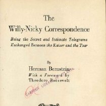 The Willy-Nicky Correspondence