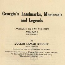 Georgia's Landmarks, Memorials and Legend