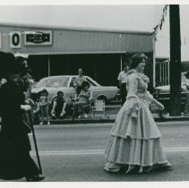 Liz Meadows and Allyson Goings Walking in the Bicentennial Parade