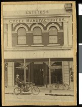 Cecil Wood and his 3-wheeled motor car