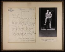 Framed Bob Fitzsimmons letter