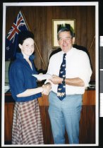 Neil Anderson, Mayor of Fairlie and Kate Trotter