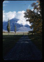 A clouded shrouded Ben Ohau Range from Mount Cook Station
