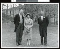 Richard St Barbe and Catriona Baker, with Donald Burnett