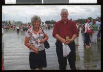 Joy Rumble and Robert Carter, Strathallan immigrant landing re-enactment
