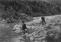 Fishing on the Pareora River, near Timaru