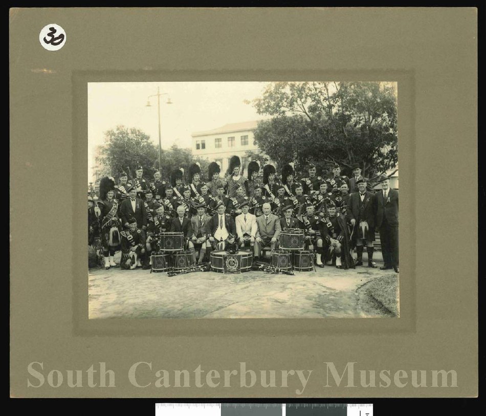 Timaru Highland Pipe Band[.] Palmerston North contest 1938 South