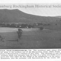 Peaked Mountain (Massanutten) and Keezletown