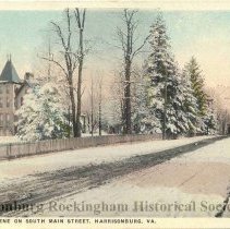 South Main Street, Harrisonburg, VA, winter scene