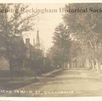 The Bend in Main Street , Bridgewater VA, 1911