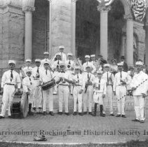 Boys Band in front of the Court House