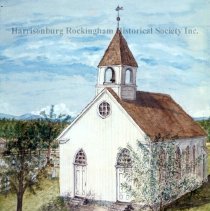 Drawing of small church.