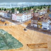 Drawing of East Market Street, Downtown Harrisonburg, VA