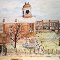 Side view drawing of courthouse