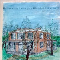 Drawing of Old Presbyterian Manse, Harrisonburg, VA