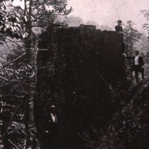 Rawley Springs. Men on rocks.