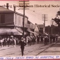 Harrisonburg, Va. Daily News Band marching.