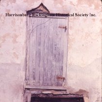 Basement entrance in Harrison House, Harrisonburg, Va