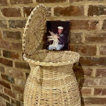 Basket with Attached Lid