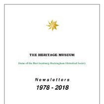 Heritage Museum  Newsletter Index -1978-2018
