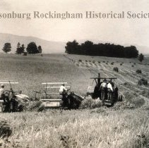 Mowing hayfield in Rockingham,County, Va.
