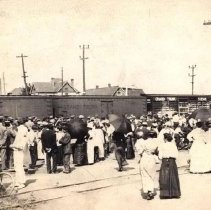 Crowd at Train Station