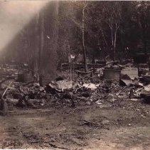 Burned area of Grimsby Beach,