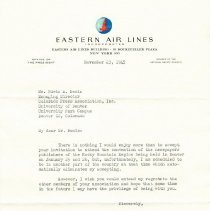 Letter, Eddie Rickenbacker to Edwin Bemis, 1945