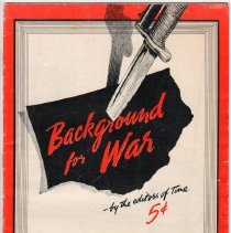 Time magazine, "Background for War", 1939