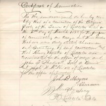 Certificate of Nomination; March 10, 1893