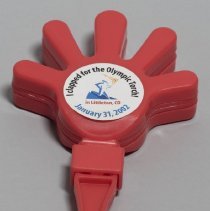 Noisemaker given out at Olympic Torch Relay through Littleton; 2002