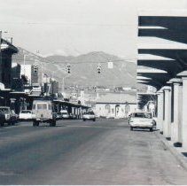 Main Street, with 'pods,' facing west from Prince St., 1971